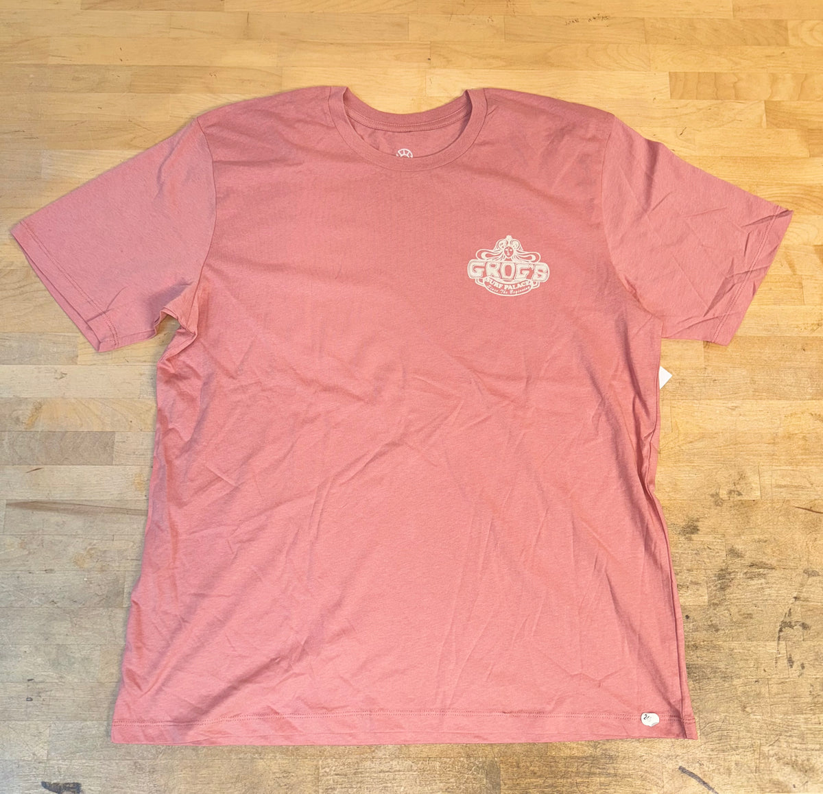 Grog's Womens NJ Map Tee - Dusty Rose