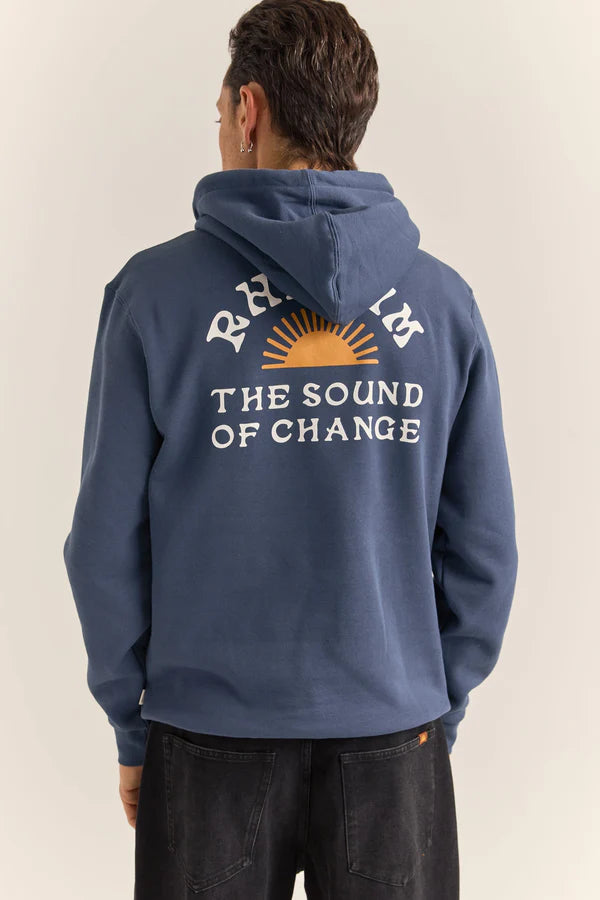 Awake Fleece Hood - Navy