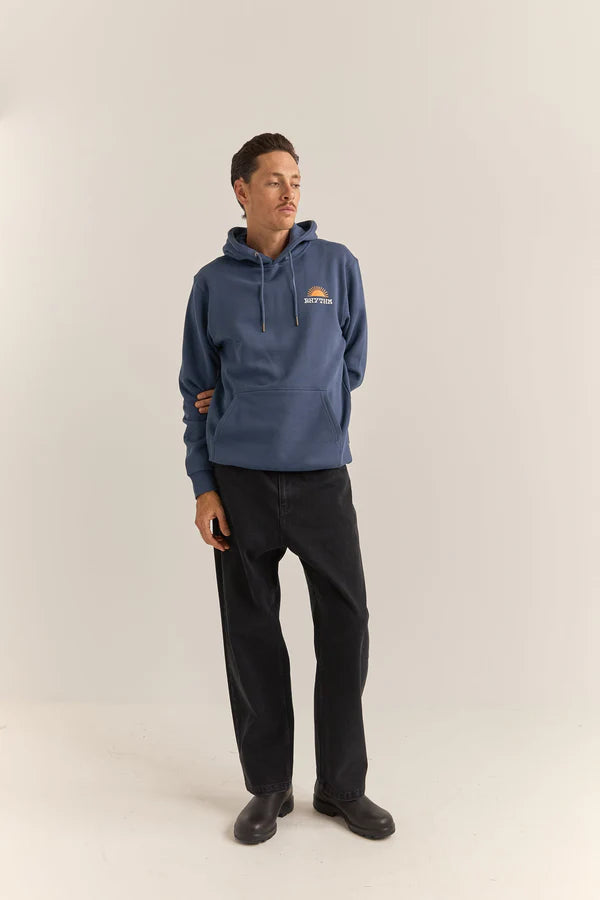 Awake Fleece Hood - Navy