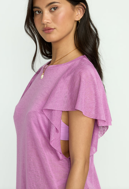Out For Waves Coverup Dress - Bright Rose