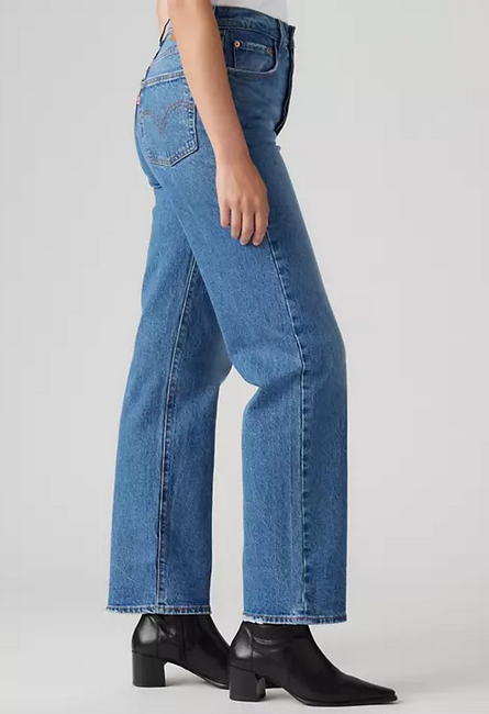 Ribcage Straight Ankle Jeans - Dance Around/Medium Wash