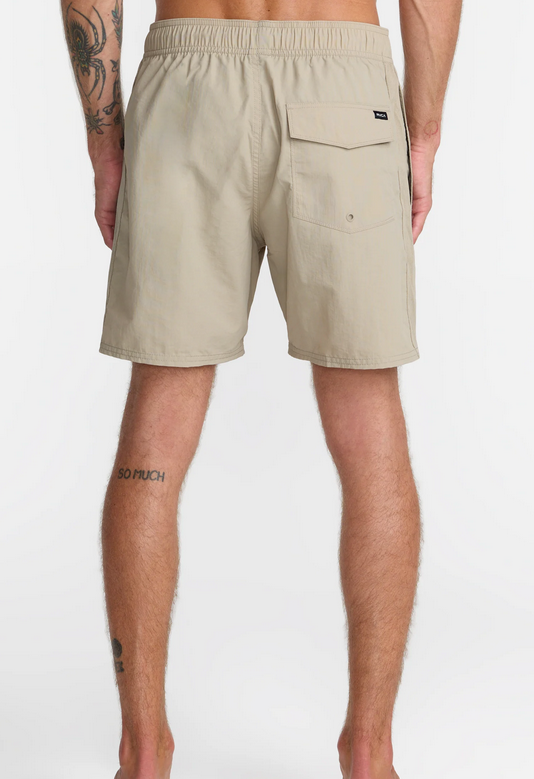 Crest Elastic 17" Swim Short - Covert Green