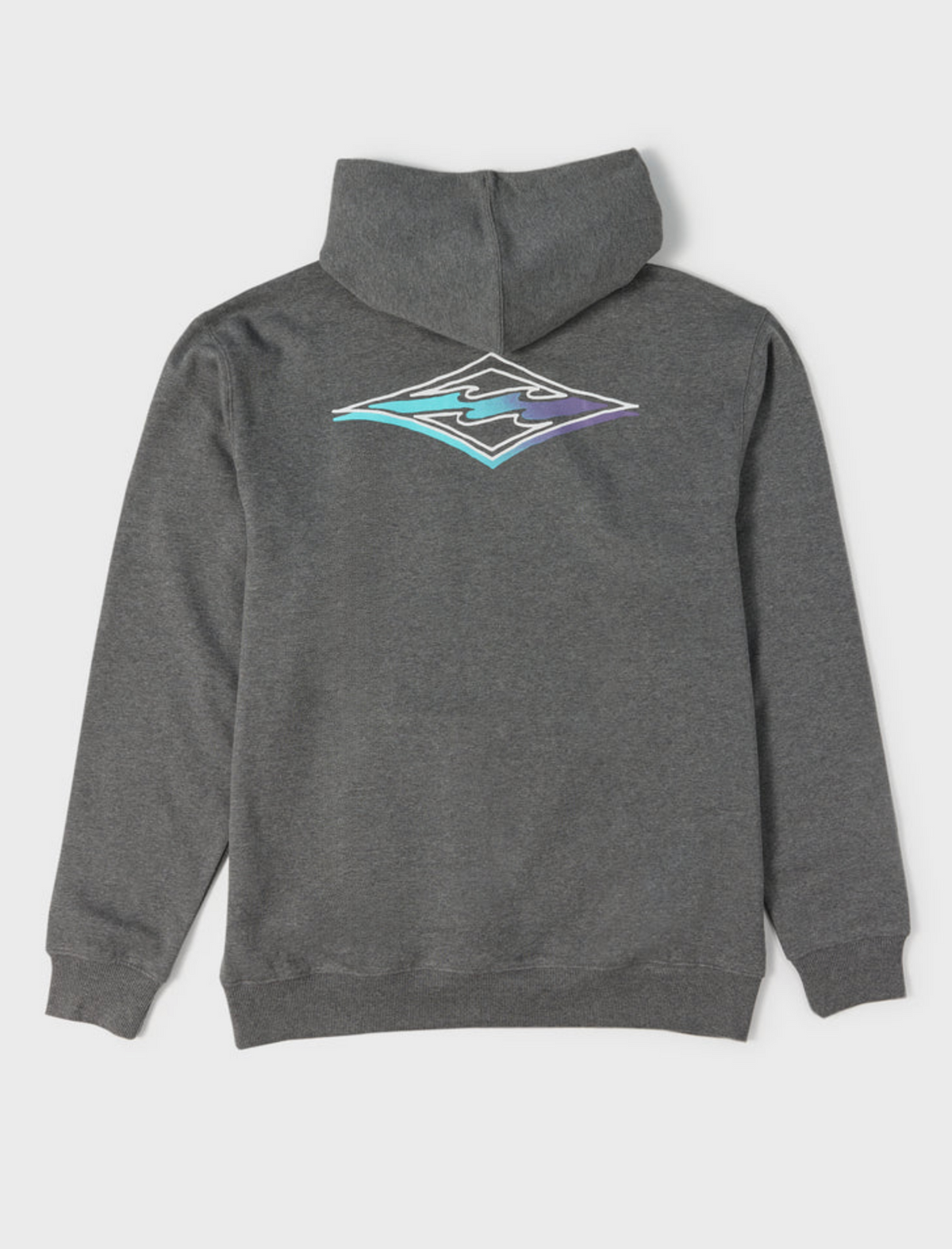 Crayon Wave Pullover Hoodie - Dark Gray Heather