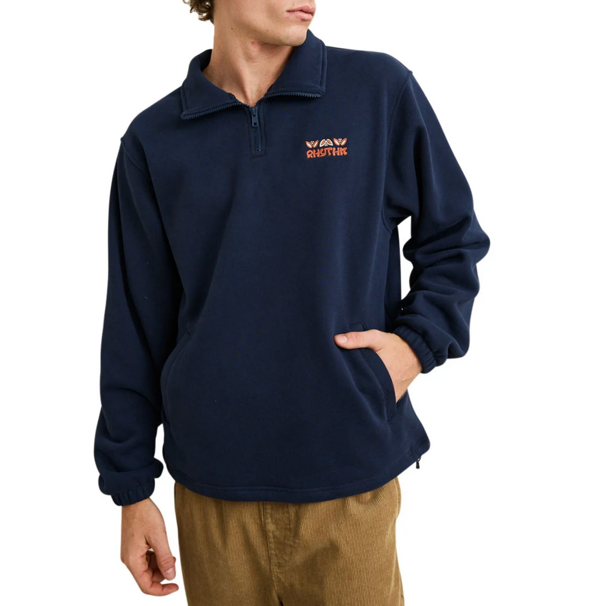 Diego Quarter Zip Sweatshirt - Navy
