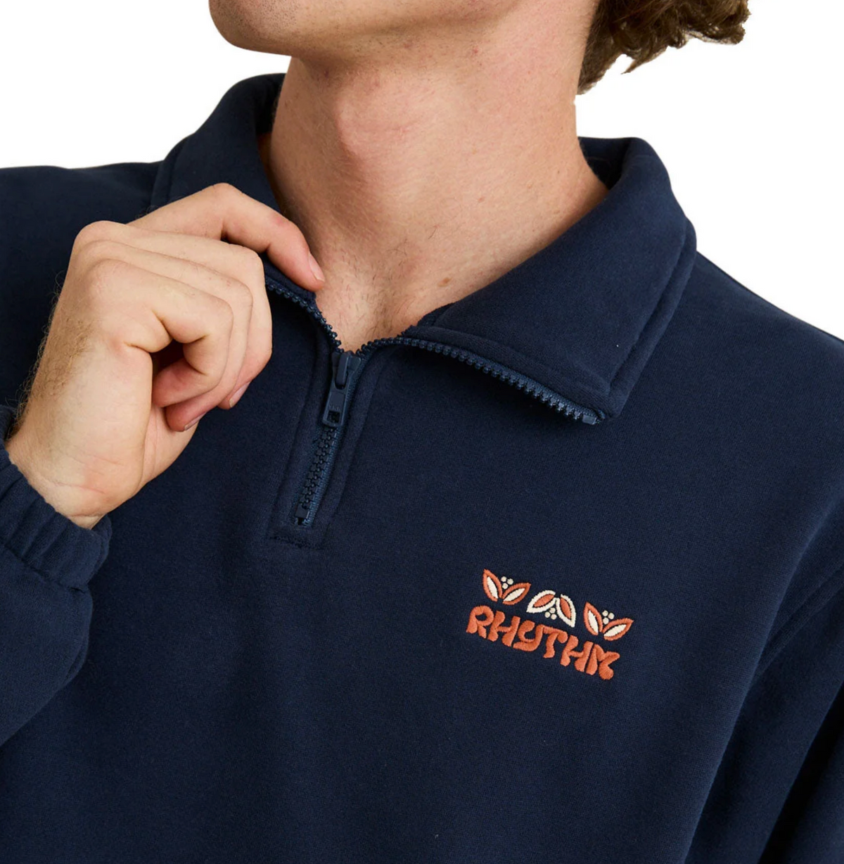 Diego Quarter Zip Sweatshirt - Navy