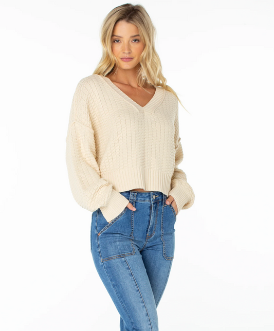 Study Hall Sweater - Parchment Solid