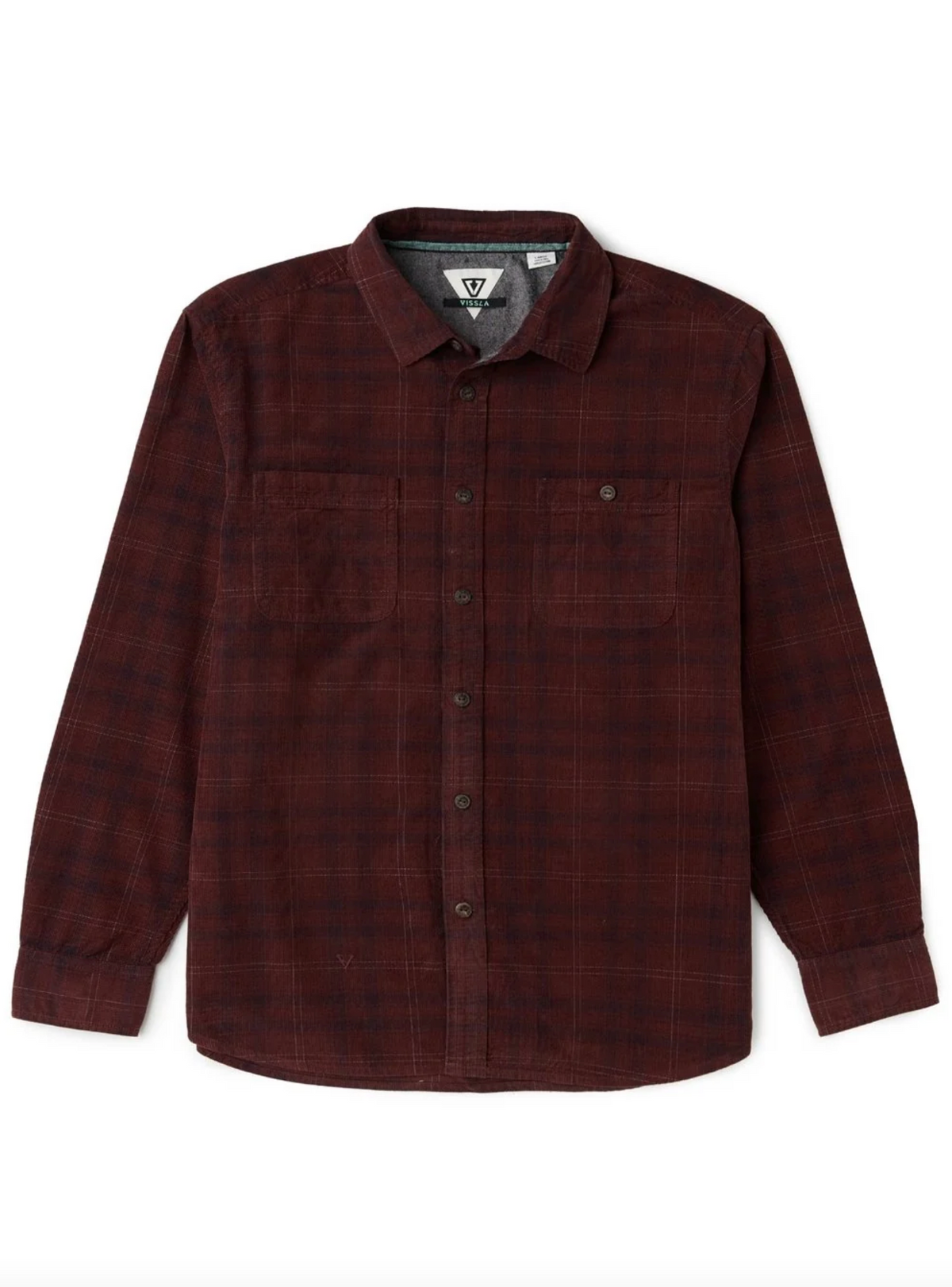 Rails Cord Eco LS Shirt - Brick