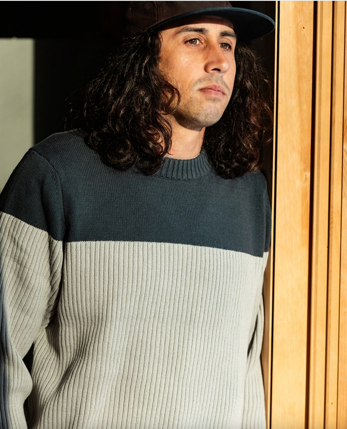 Knox Rib Sweater - Light Grey