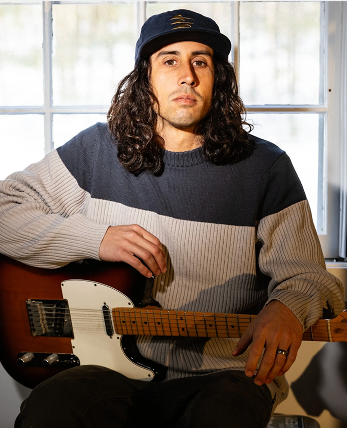 Knox Rib Sweater - Light Grey