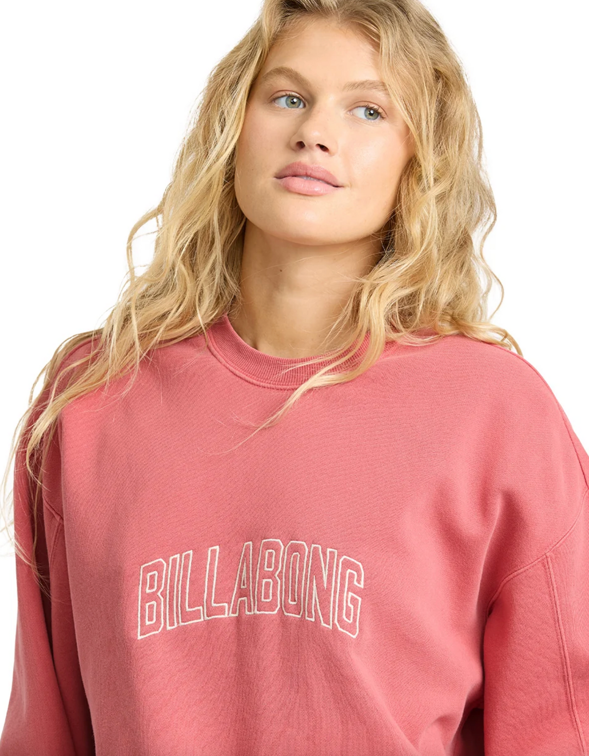 Vibes Kendall Crew Fleece - Mineral Red