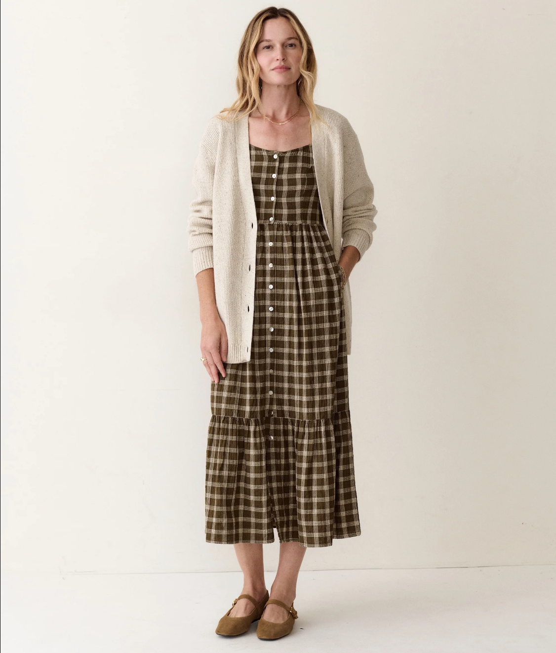 Merino Boyfriend Cardigan - Cream