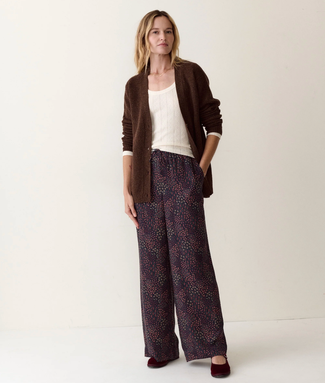 Merino Boyfriend Cardigan - Timber
