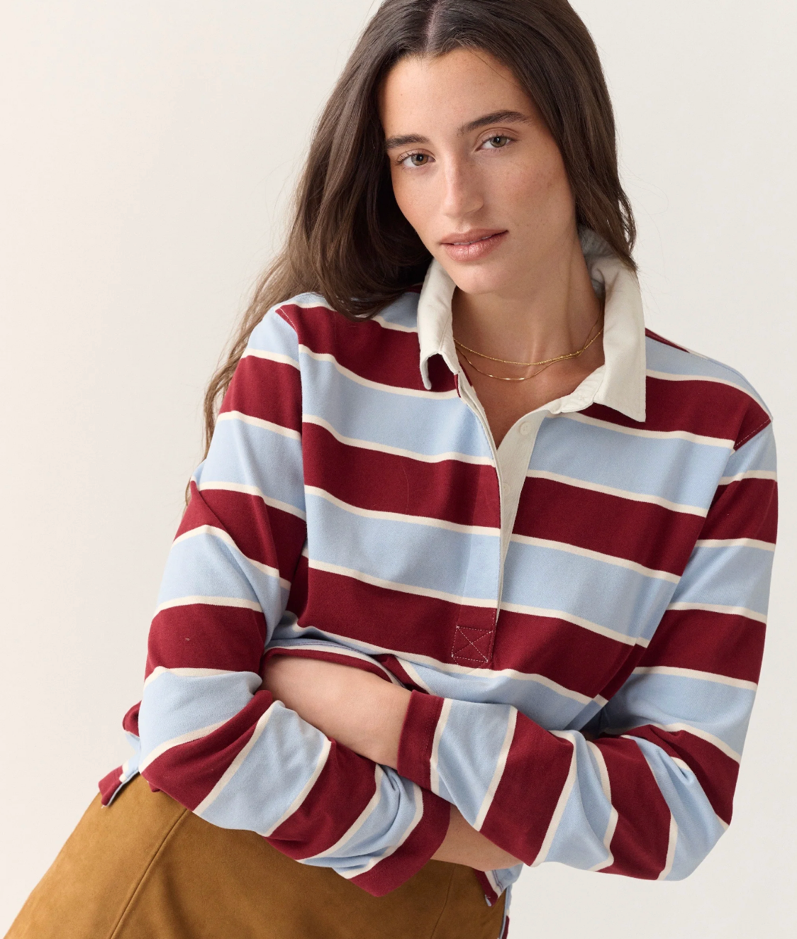Dream Jersey Rugby Polo - Sky & Cabernet