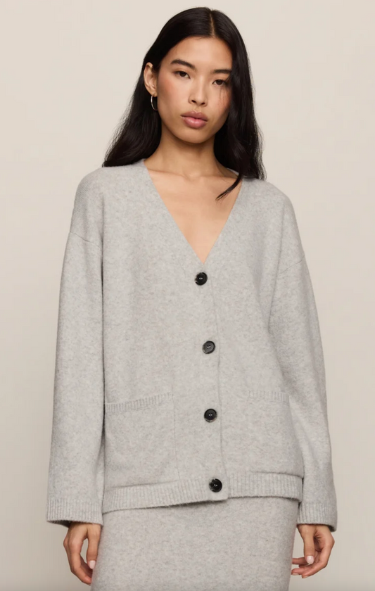 Cozy Moment Cardigan - Feather Grey