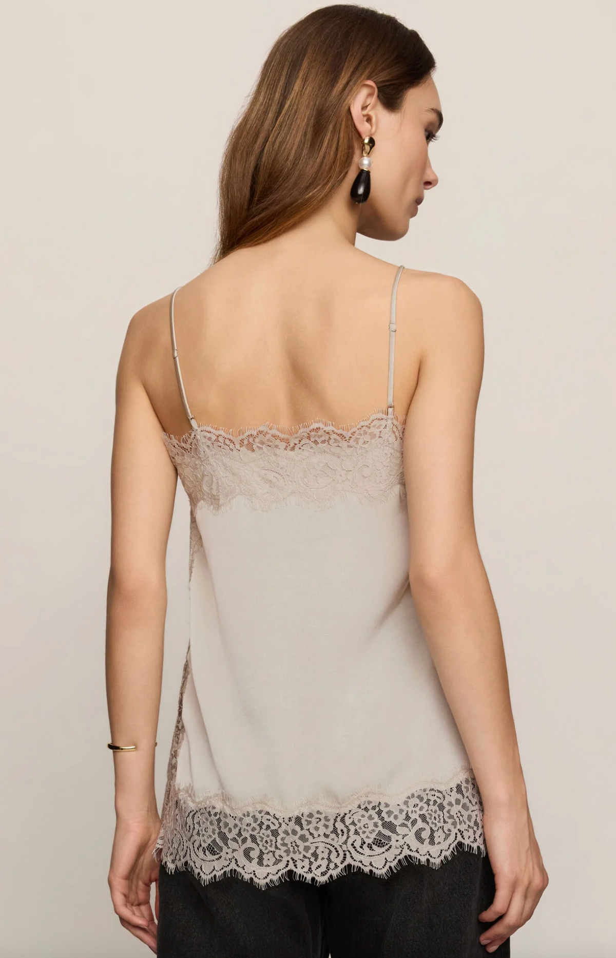 Roselle Lace Cami - Frosted Pearl