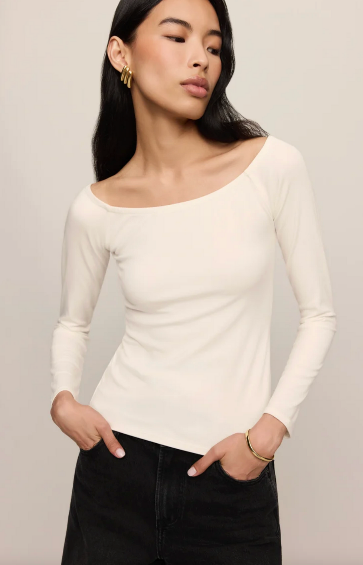 Sabrina Second Skin Top - Sandstone