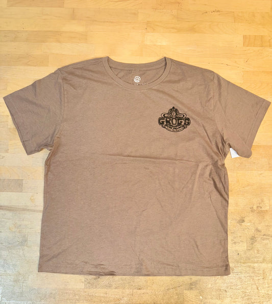 Grog's Womens NJ Map Tee - Brown