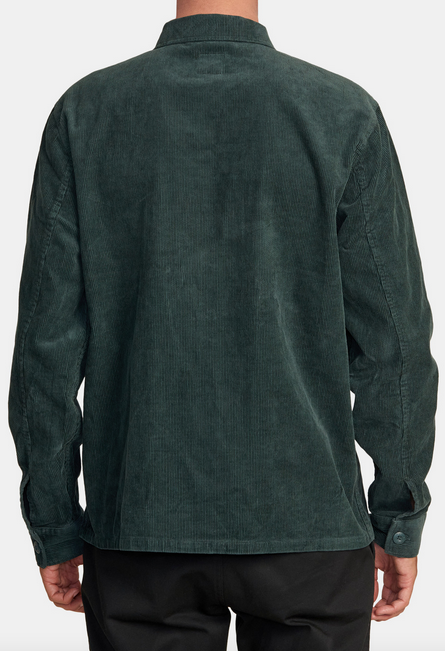 Americana Corduroy Overshirt - Hunter Green