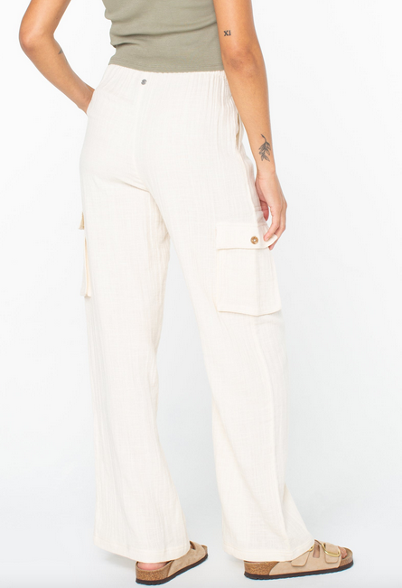 Precious Cargo Pant - Parchment Solid