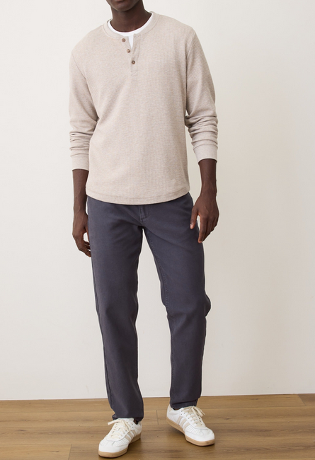 5 Pocket Flex Terry Slim Straight Pant - Faded Navy