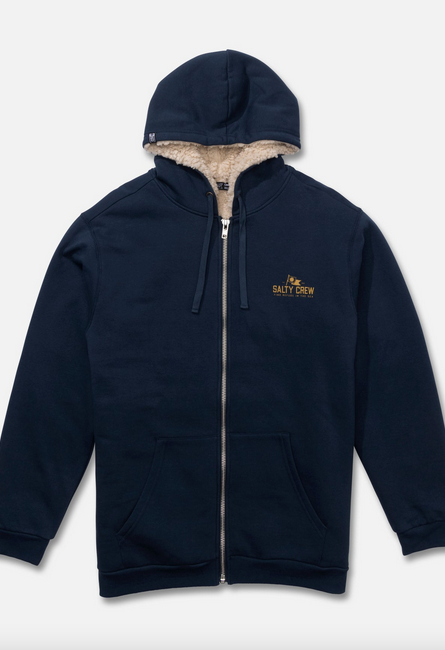 Coastal Sherpa Fleece Hoodie - Midnight Navy