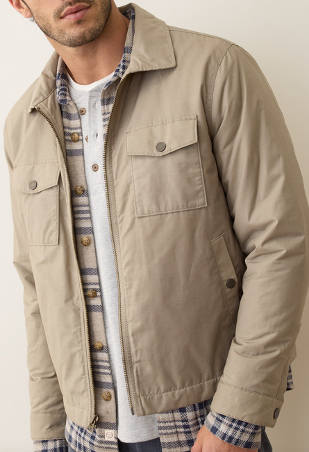 Reynolds Dry Wax Trucker Jacket - Vintage Khaki