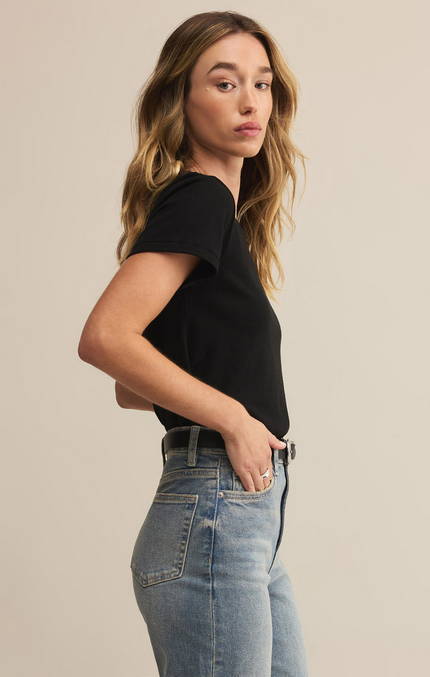 Tourist Knit Jersey Tee - Black