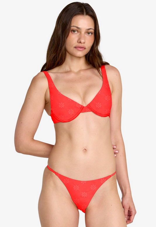 Daisies Underwire - Flame Red