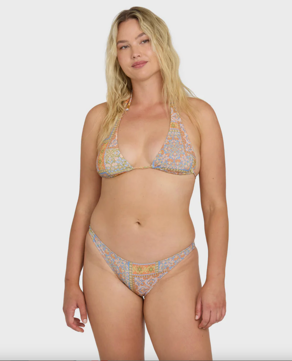 Take It Back Multi Halter Bikini Top - Twilight Blue