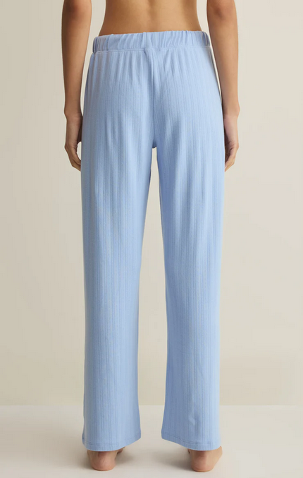 Downhome Pointelle Pant - Ice Blue