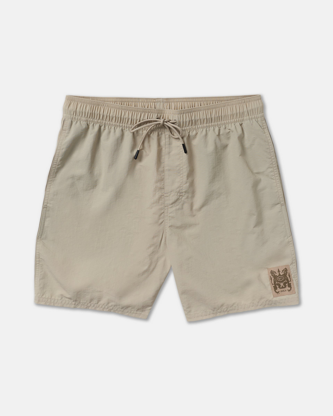 Crest Elastic 17" Swim Short - Covert Green
