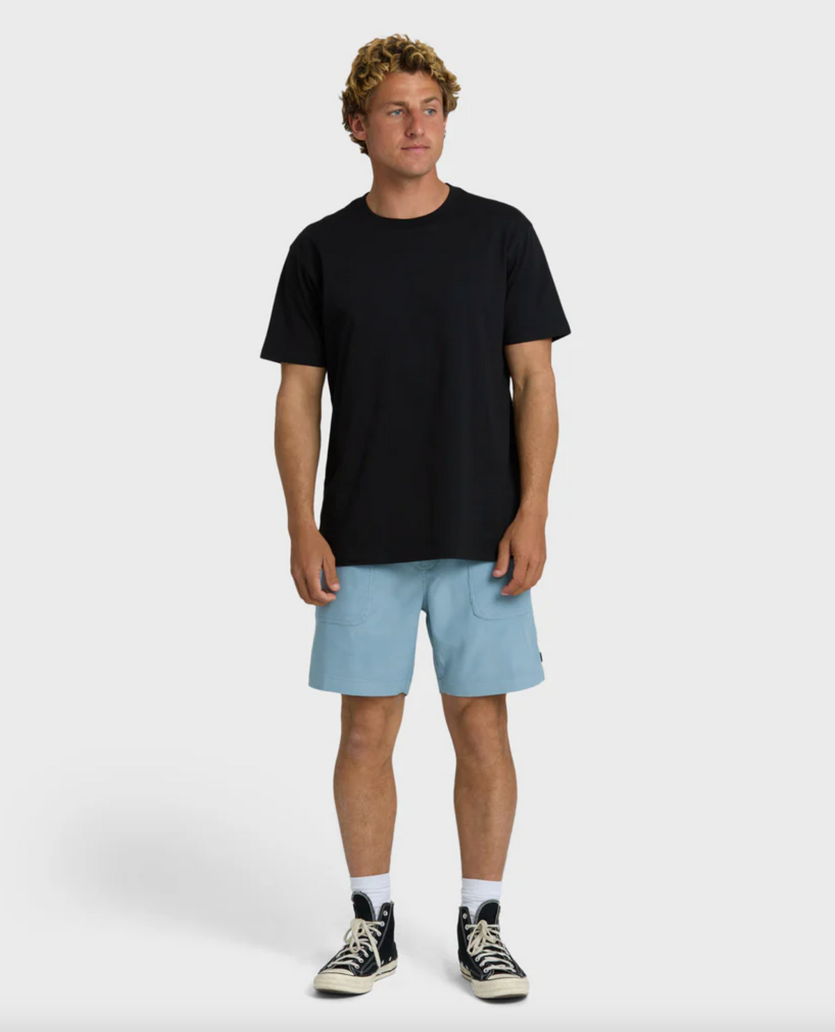 De La Cruz Cord 18" Hybrid Shorts - Blue Fog