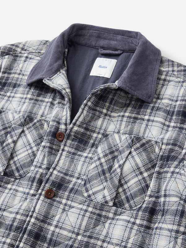 Charlie Shirt Jacket - Washed Blue
