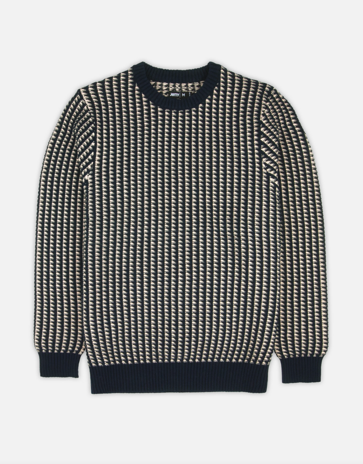 Tiller Grid Sweater - Ivory