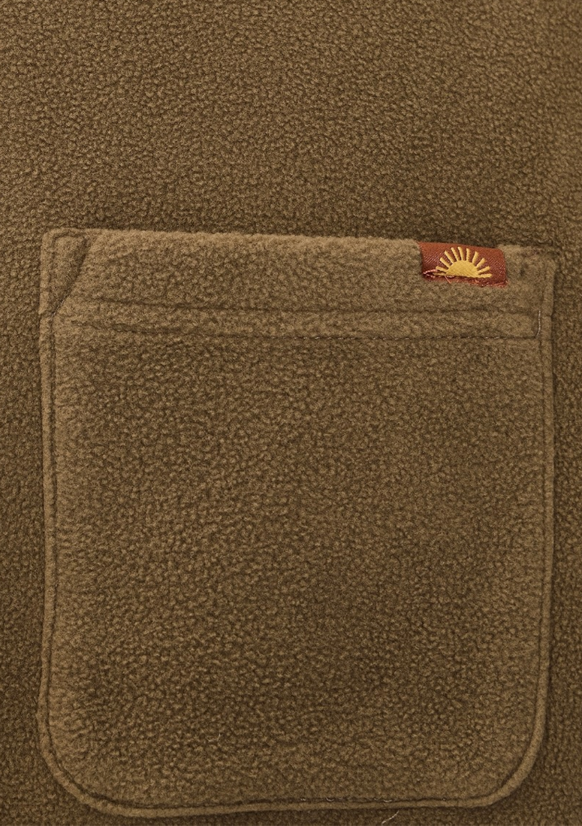 Rhythm Mens Sweatshirt Awake Polar Fleece - Camel