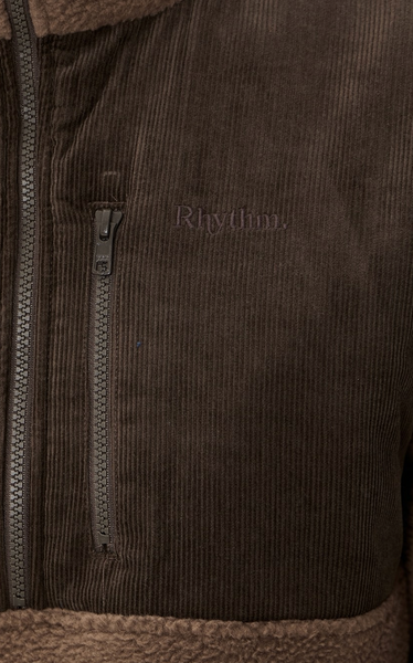 Rhythm Mens Sweatshirt Stables Half Zip - Taupe