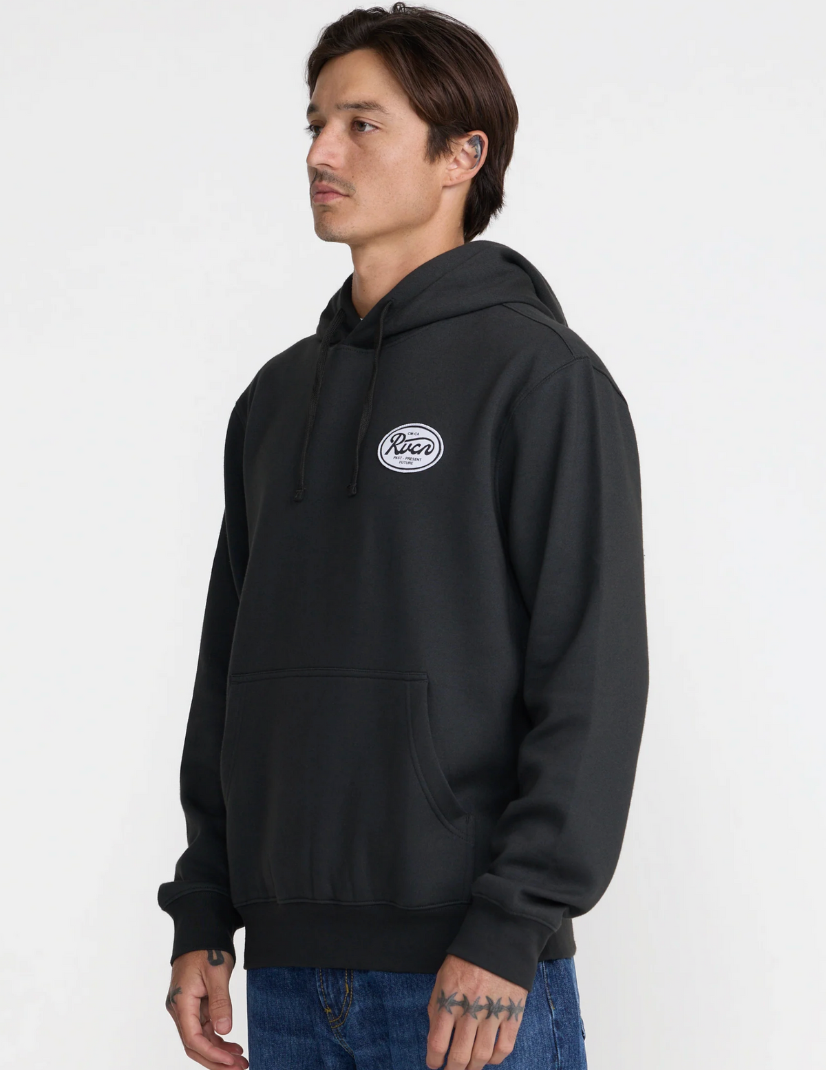 Standard Script Hoodie - Pirate Black
