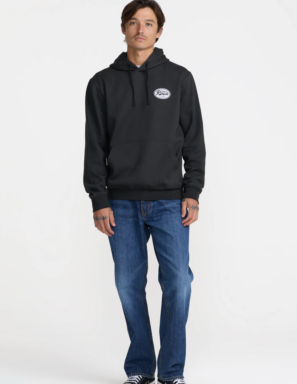 Standard Script Hoodie - Pirate Black