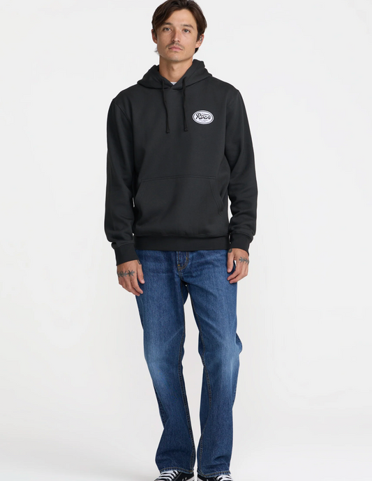 Standard Script Hoodie - Pirate Black