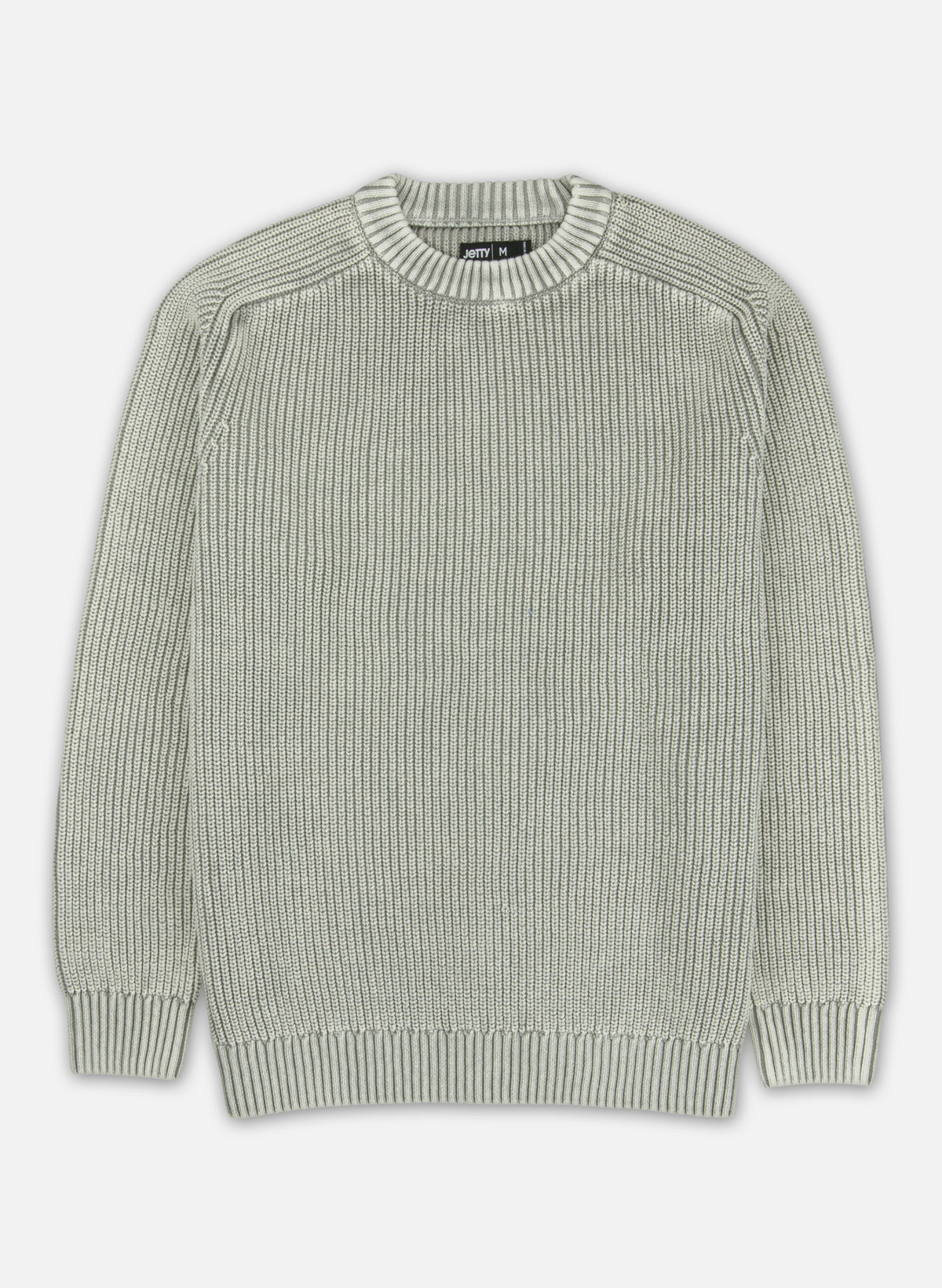 Undertow Washed Crewneck Sweater - Grey