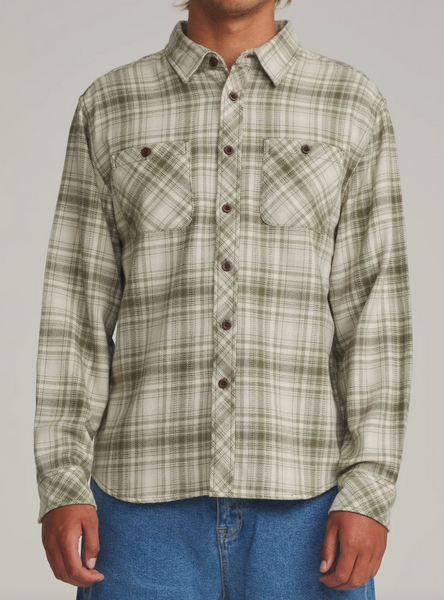 SIERRA FLANNEL - LIGHT OLIVE