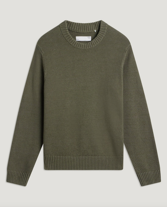 Men's Coastloom Crew Sweater - Smokey Olive