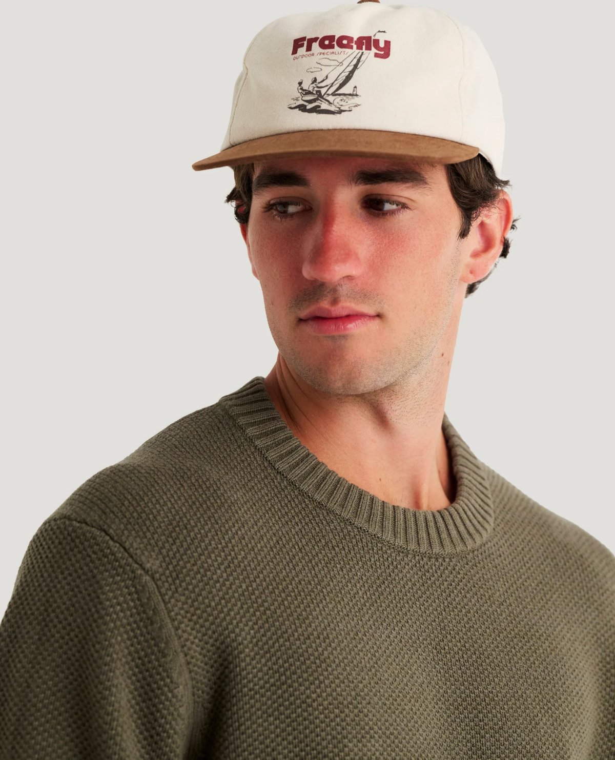 Men's Coastloom Crew Sweater - Smokey Olive