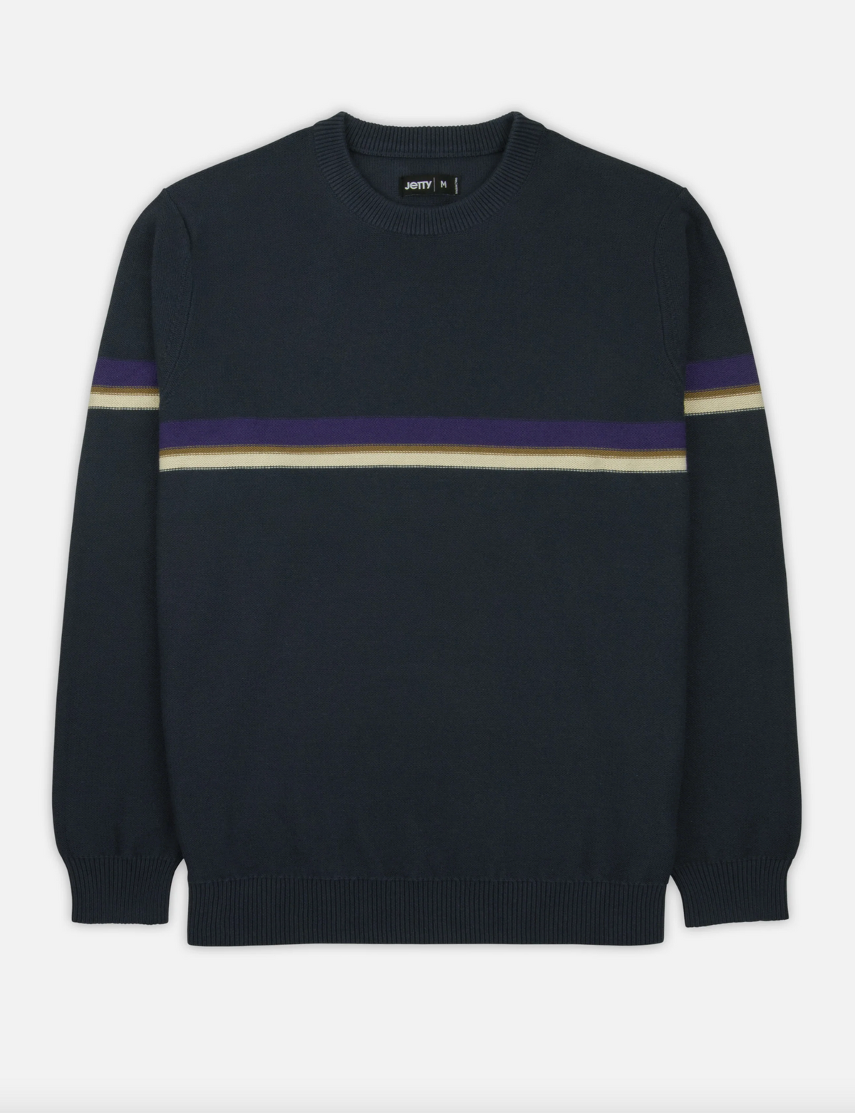 Sebastian Striped Sweater - Navy