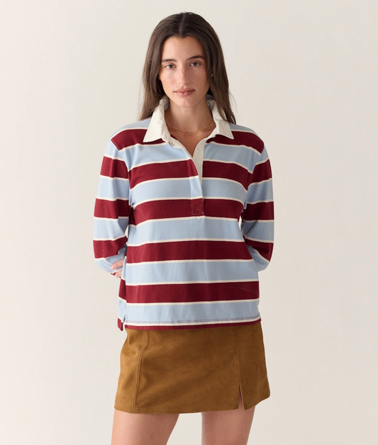 Dream Jersey Rugby Polo - Sky & Cabernet