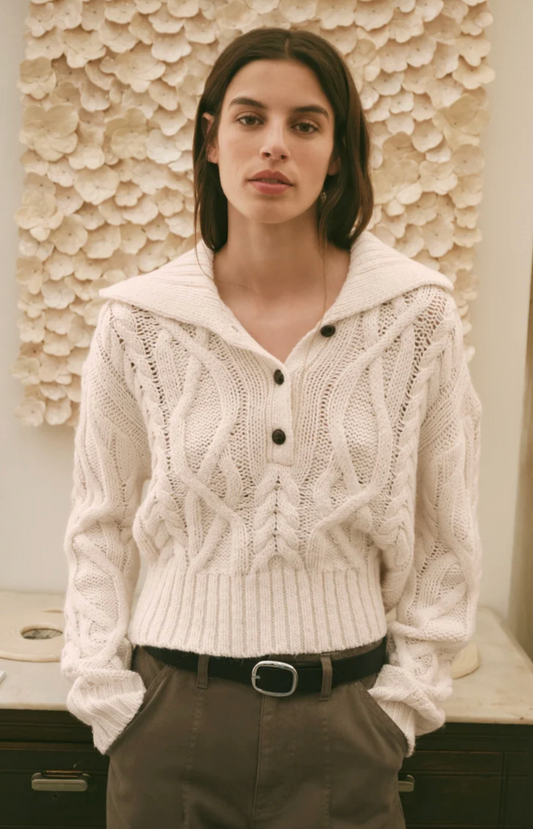 Hartwell Cable Knit Sweater - Sandstone