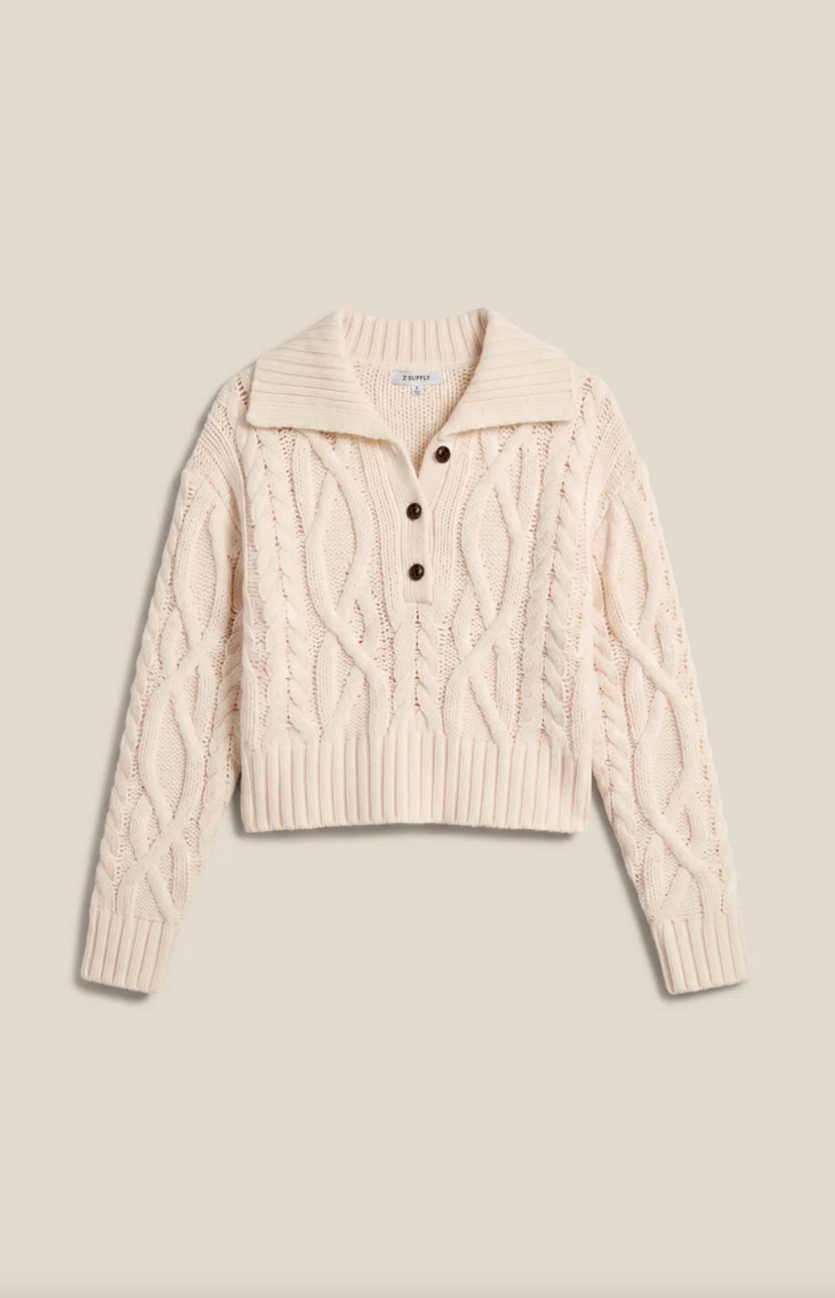Hartwell Cable Knit Sweater - Sandstone